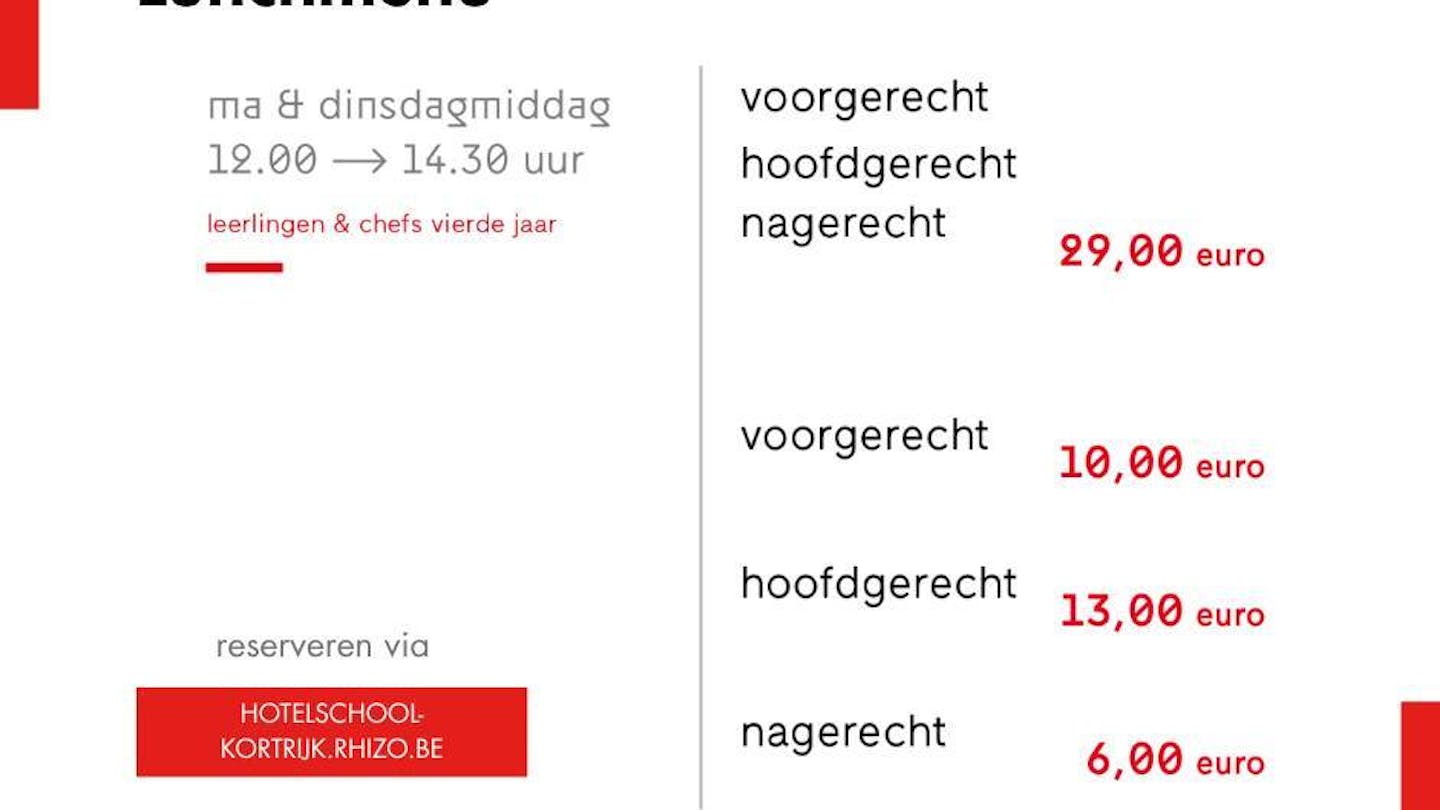 Lunchmenu 2